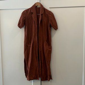 First Rite Rust Brown Dress Small